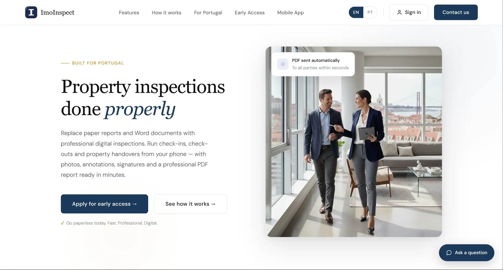 De website van ImoInspect