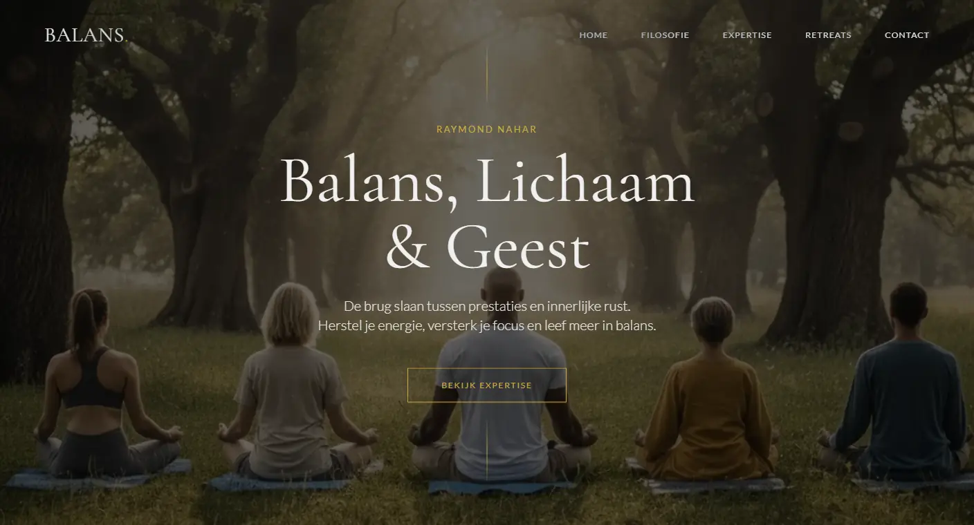 De website van Balans